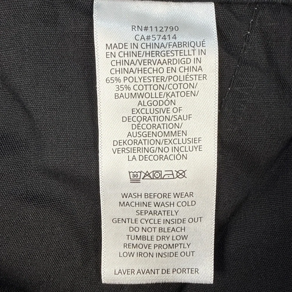 True Religion Cargo Pants Mens 34 Baggy EMB HS SN Jet Black Contrast Stitch NEW